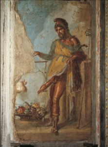 Fresco de Príapo en la Casa de los Vettii